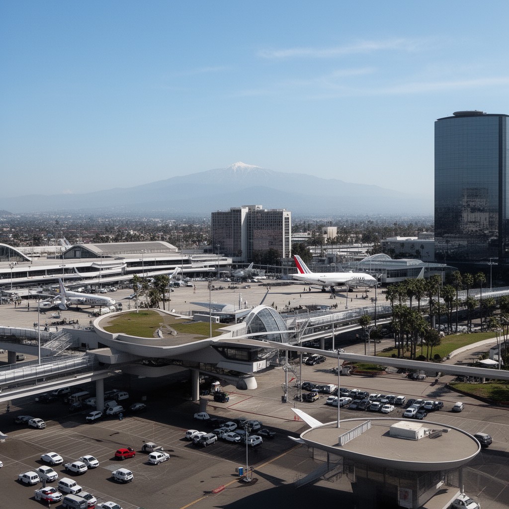 AI-generated illustration of Los Angeles World Airports