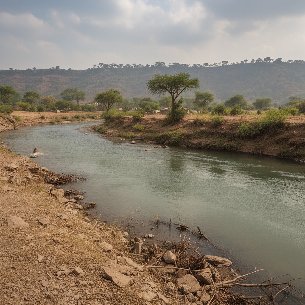 AI-generated illustration of Atbara River