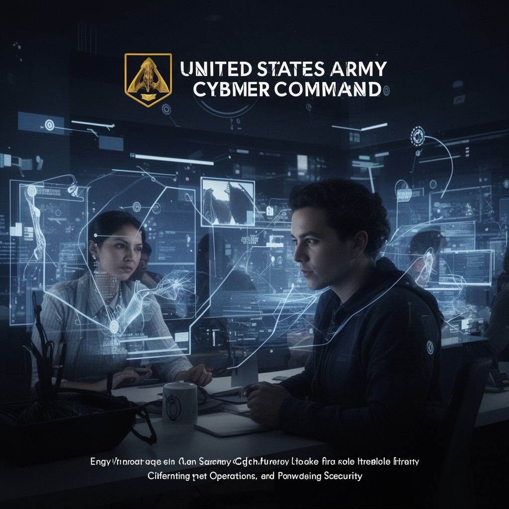 AI-generated illustration of United States Army Cyber Command