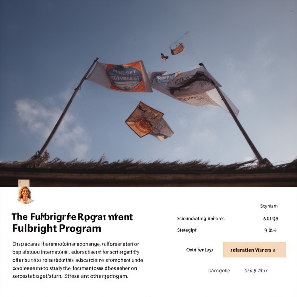 AI-generated illustration of Fulbright Program