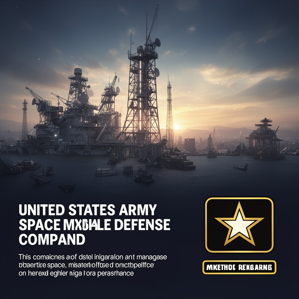 AI-generated illustration of United States Army Space and Missile Defense Command