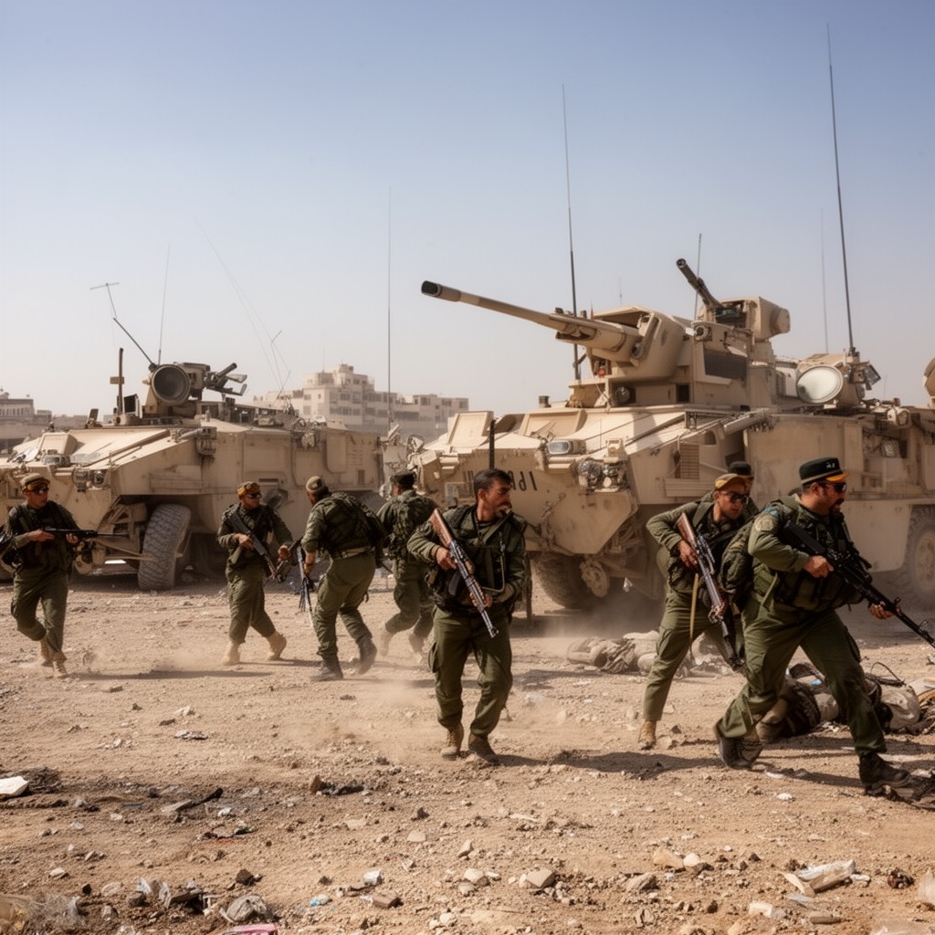 AI-generated illustration of Iraq War