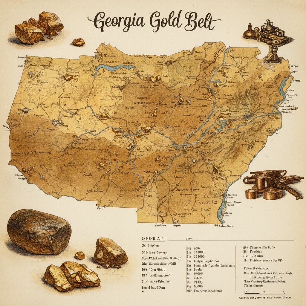 AI-generated illustration of Georgia Gold Belt