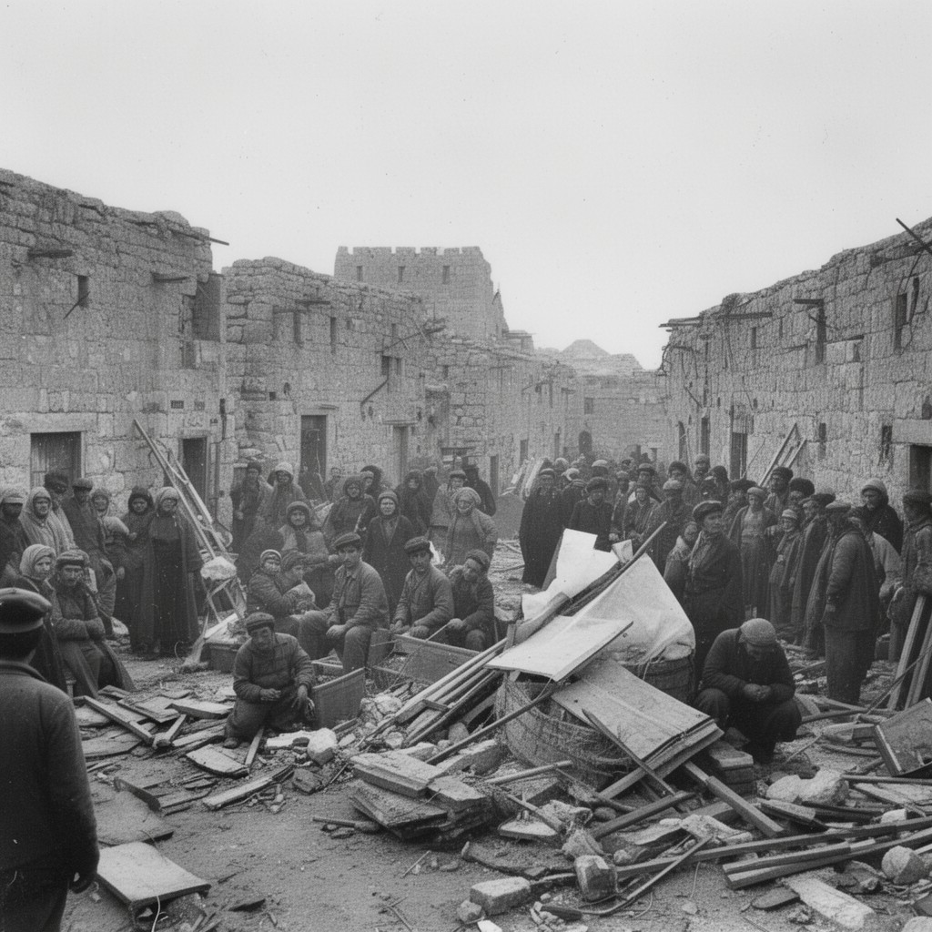 AI-generated illustration of Armenian Genocide