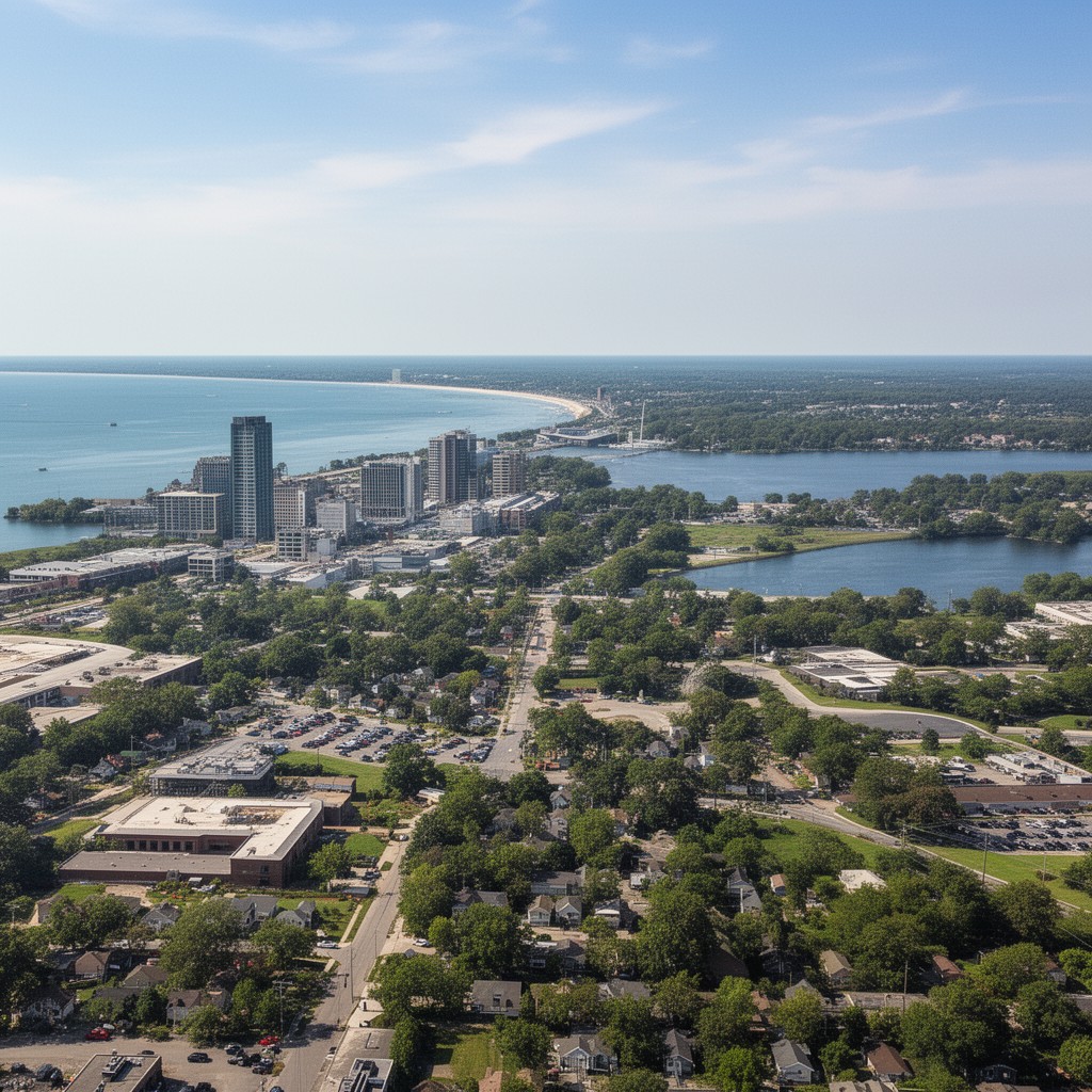 AI-generated illustration of West Michigan