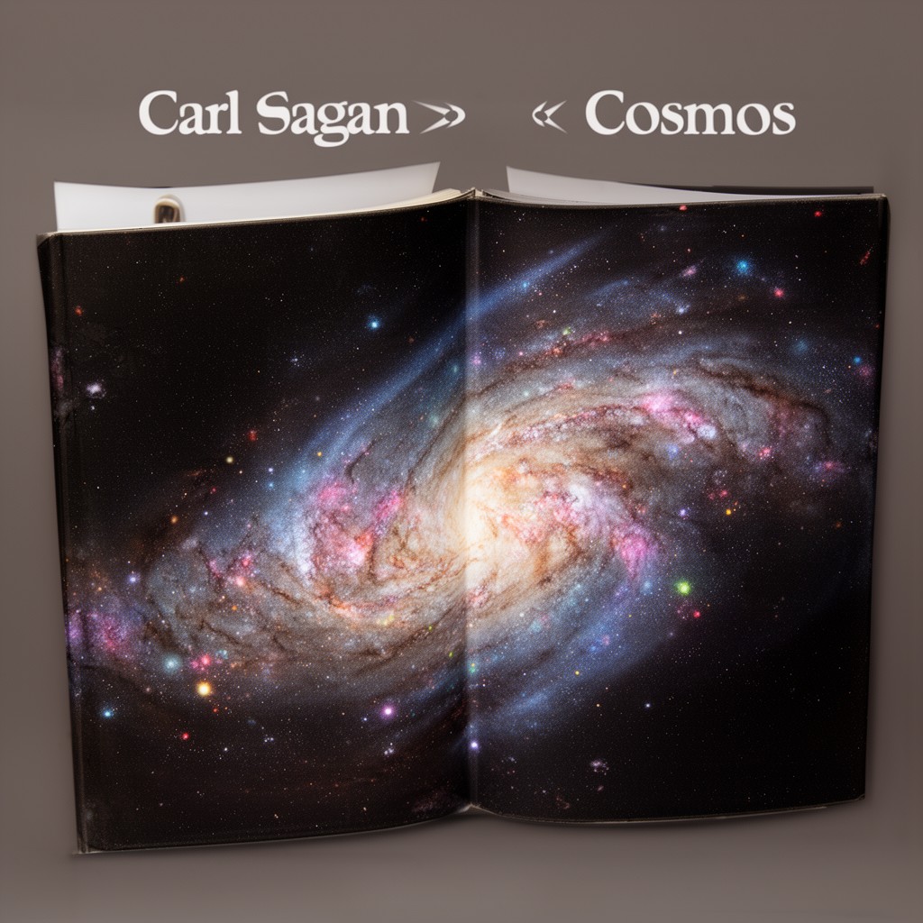 AI-generated illustration of Cosmos (book)