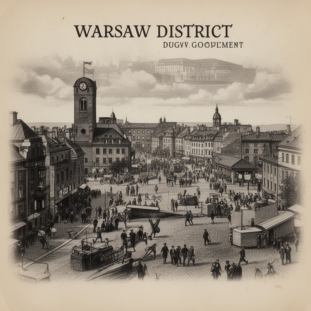 AI-generated illustration of Warsaw District