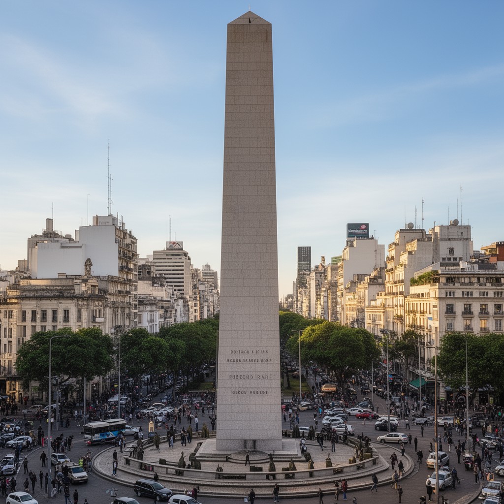 AI-generated illustration of Obelisco de Buenos Aires