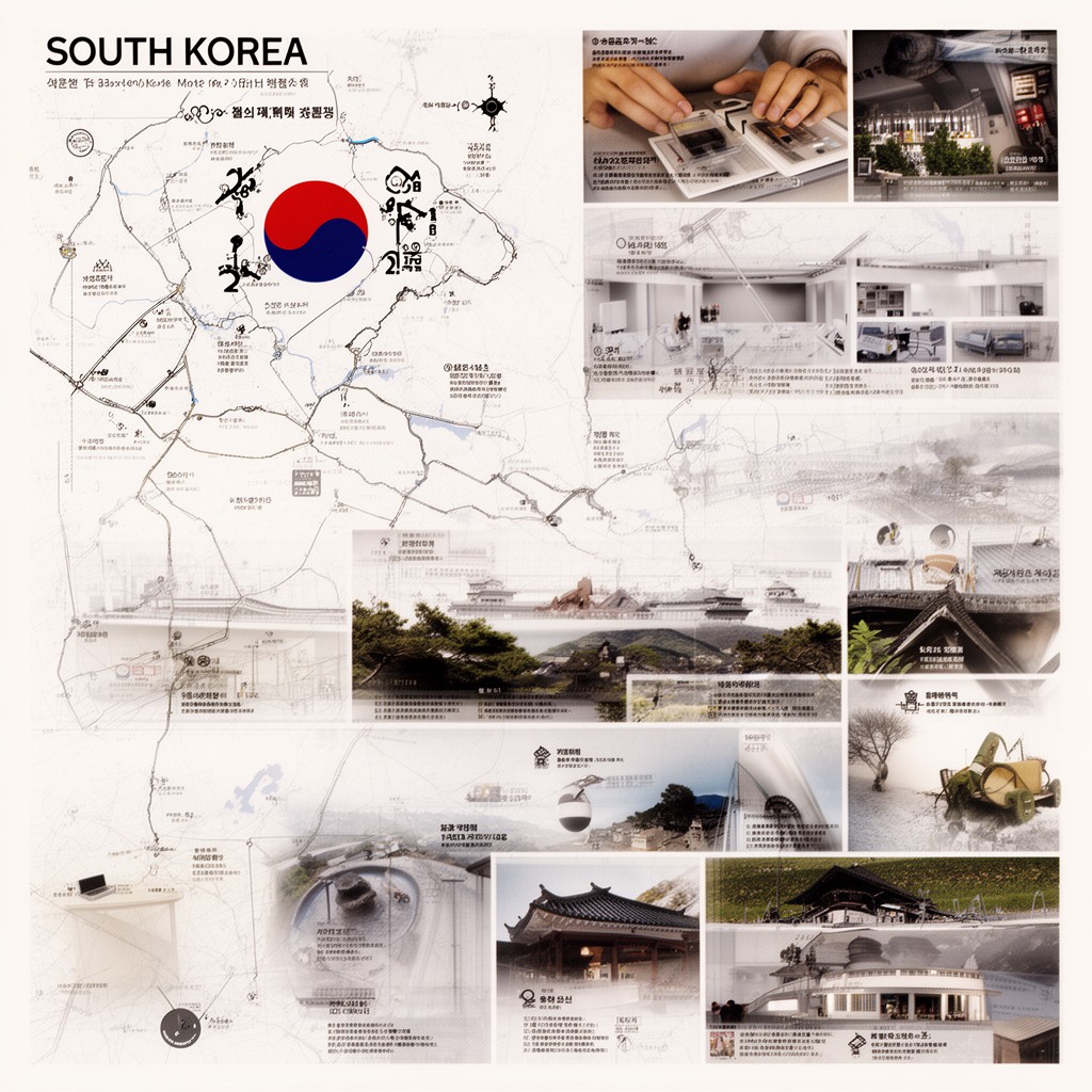 AI-generated illustration of South Korea