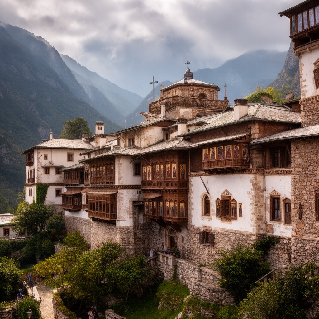 AI-generated illustration of St. Paul Monastery