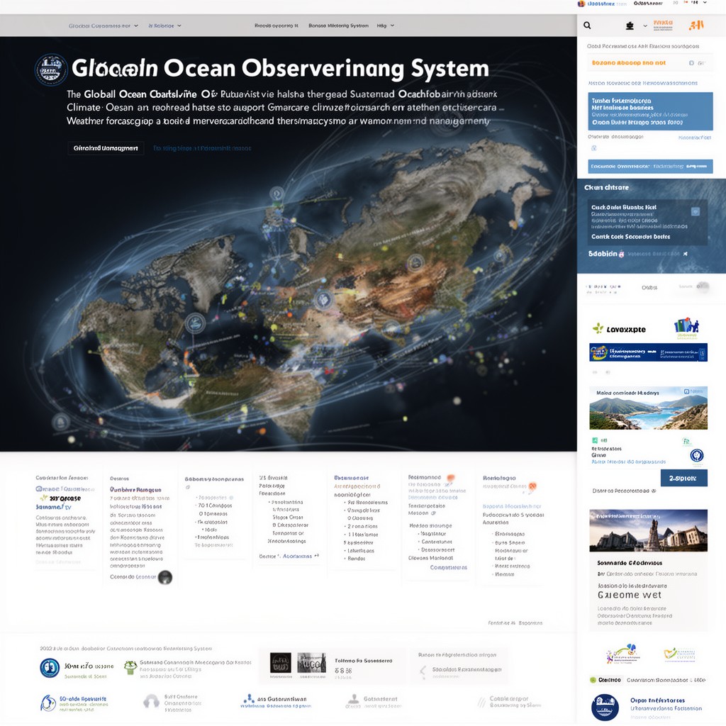 AI-generated illustration of Global Ocean Observing System