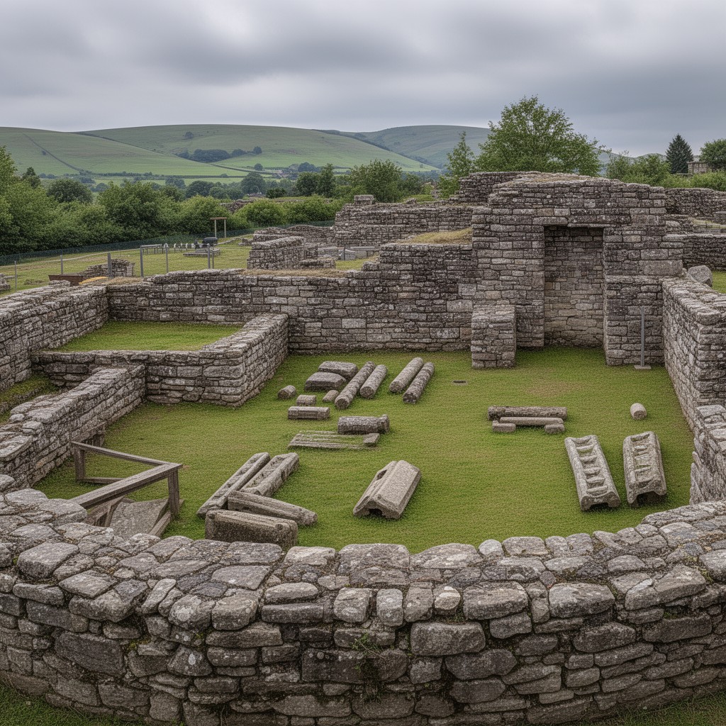 AI-generated illustration of Chesters Roman Fort