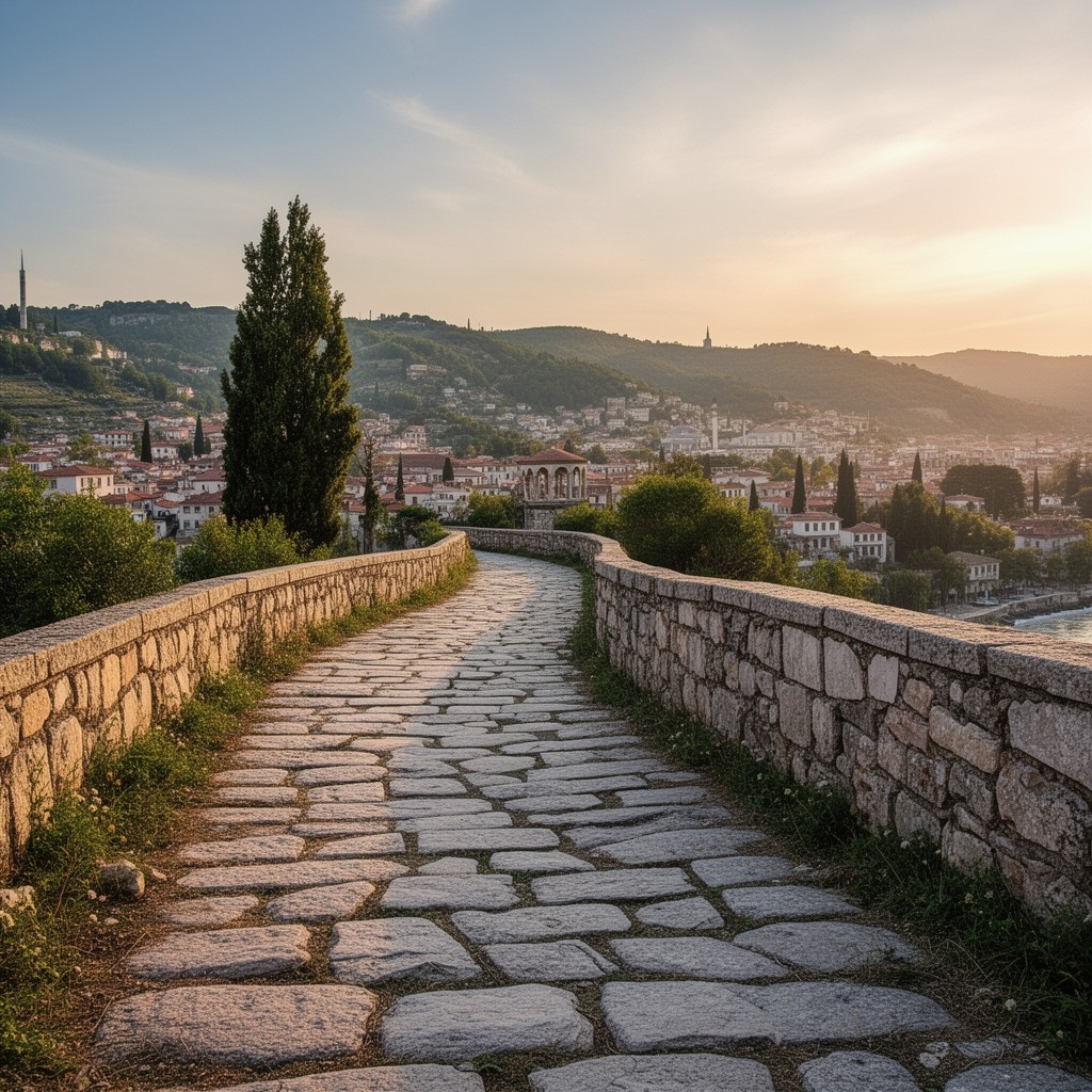 AI-generated illustration of Via Egnatia