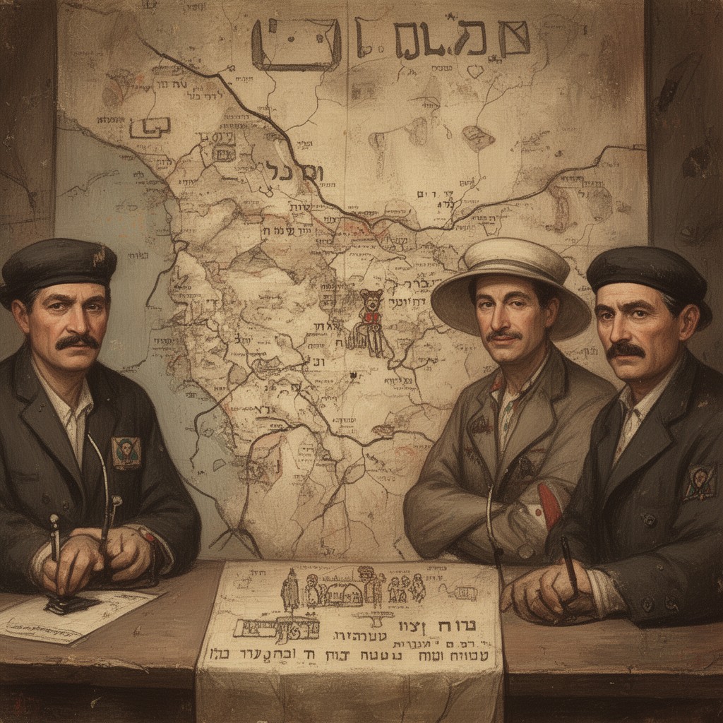 AI-generated illustration of Palestinian Jews
