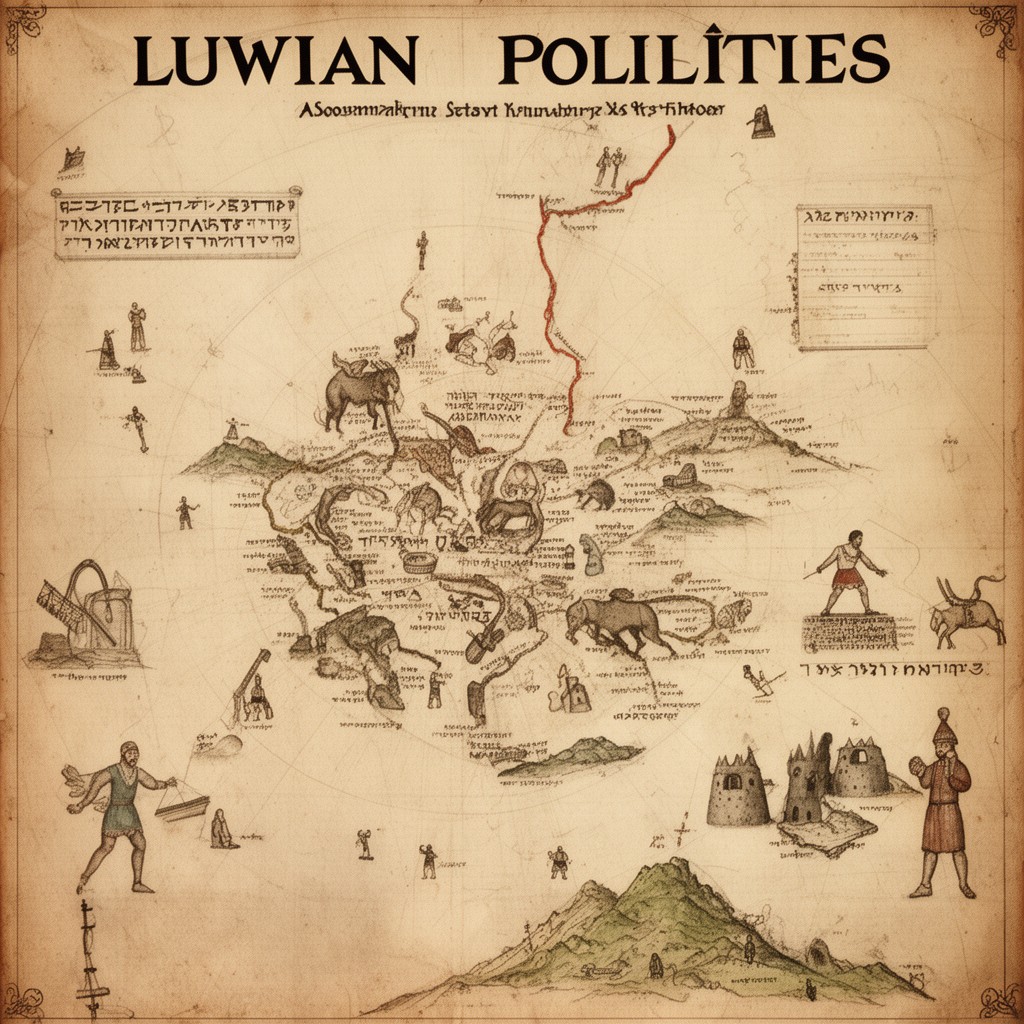AI-generated illustration of Luwian polities