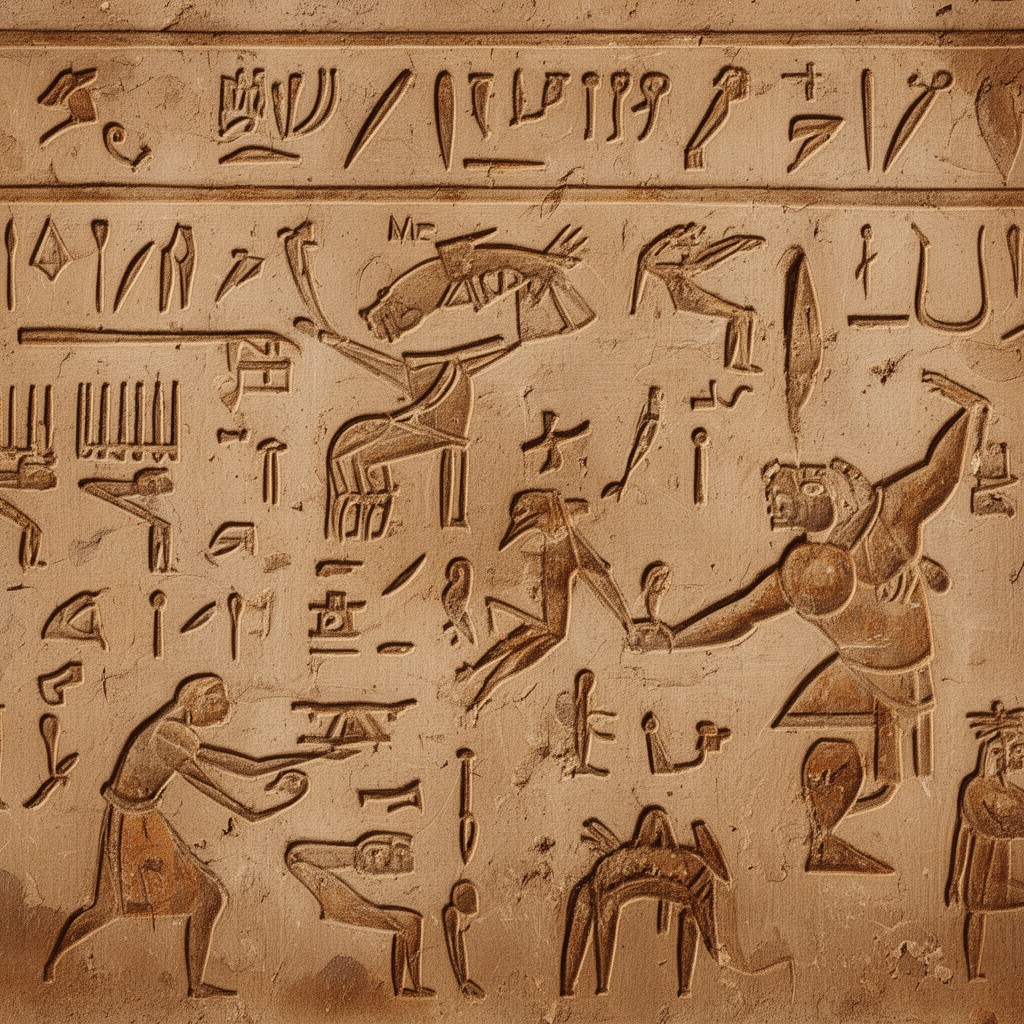 AI-generated illustration of Hieroglyphic Luwian