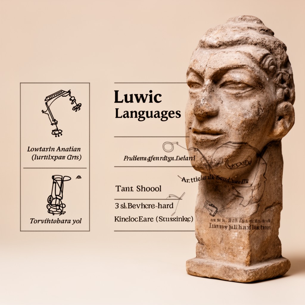 AI-generated illustration of Luwic languages