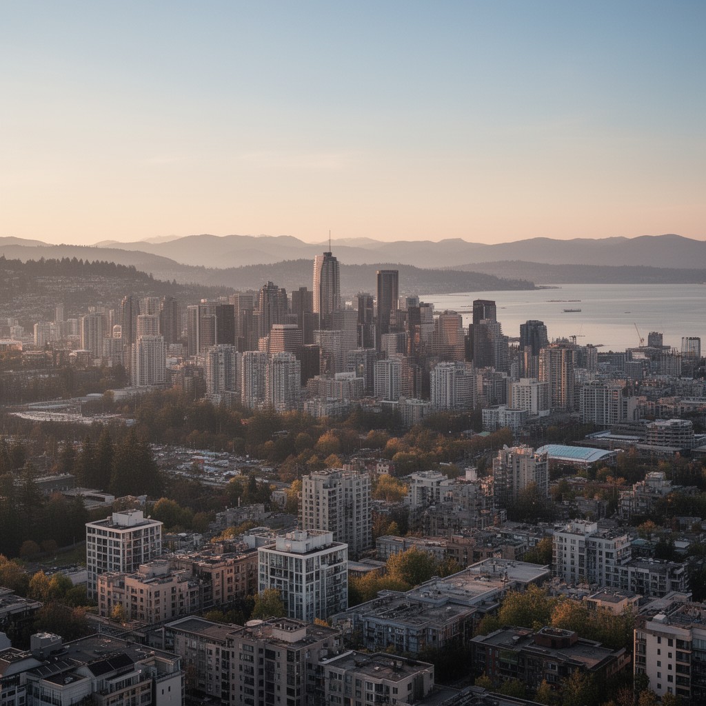 AI-generated illustration of Metro Vancouver, Canada