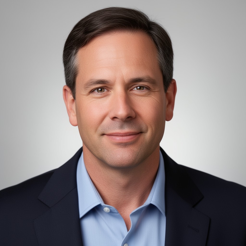 AI-generated illustration of Scott Rasmussen
