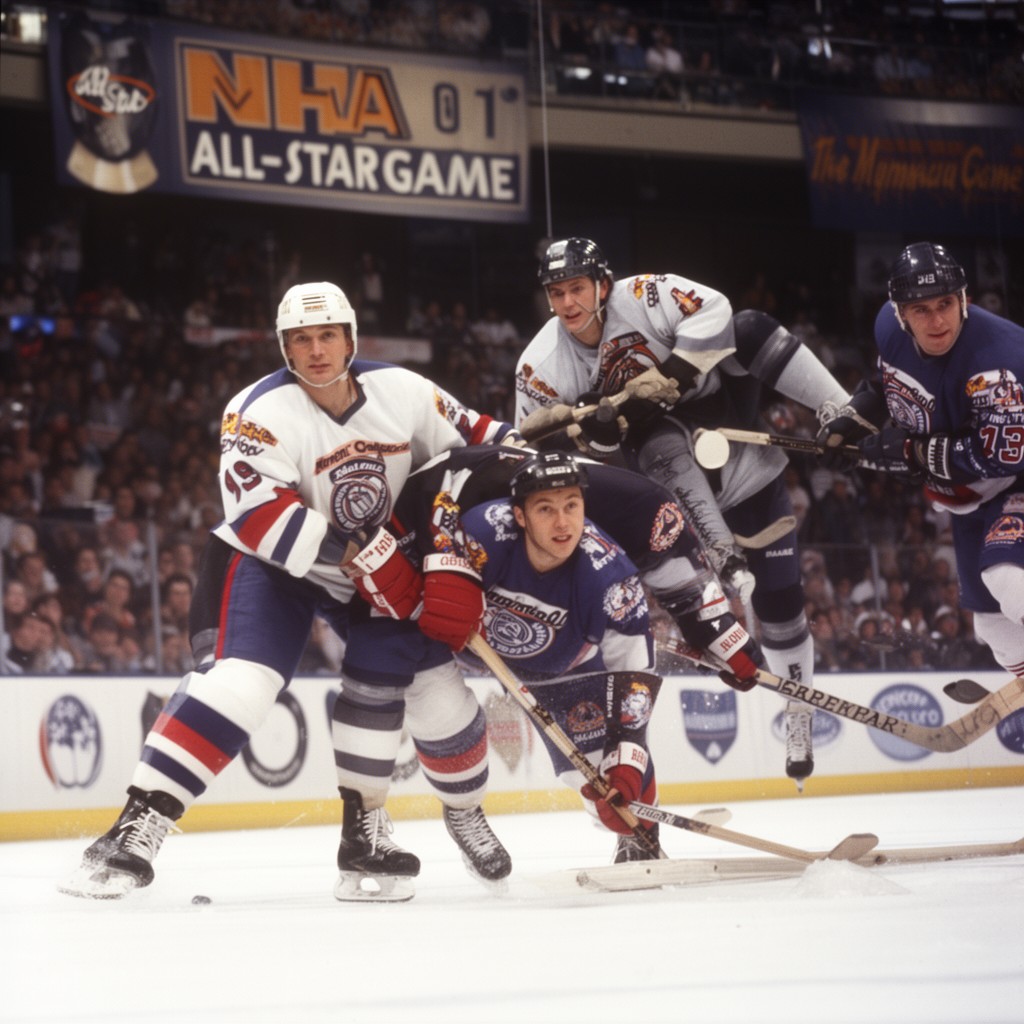 AI-generated illustration of 1998 NHL All-Star Game