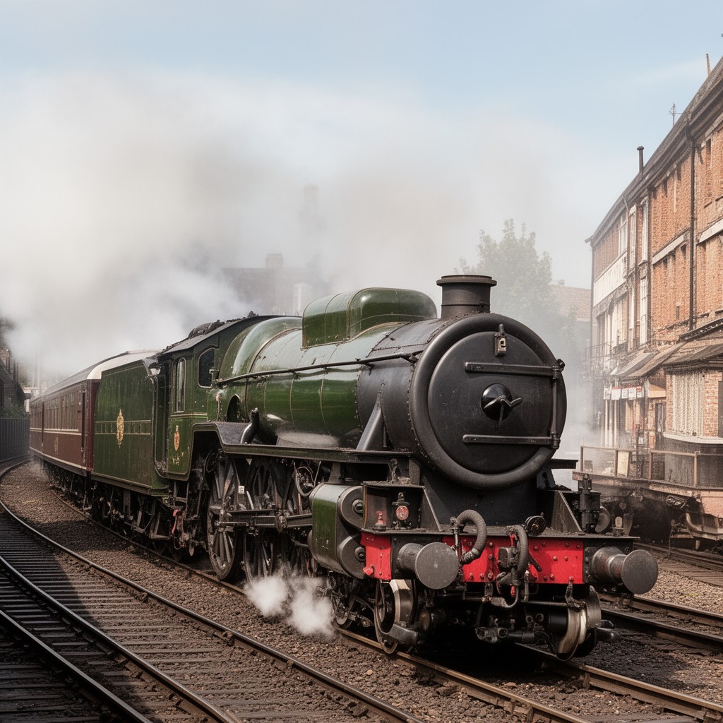 AI-generated illustration of London and North Eastern Railway