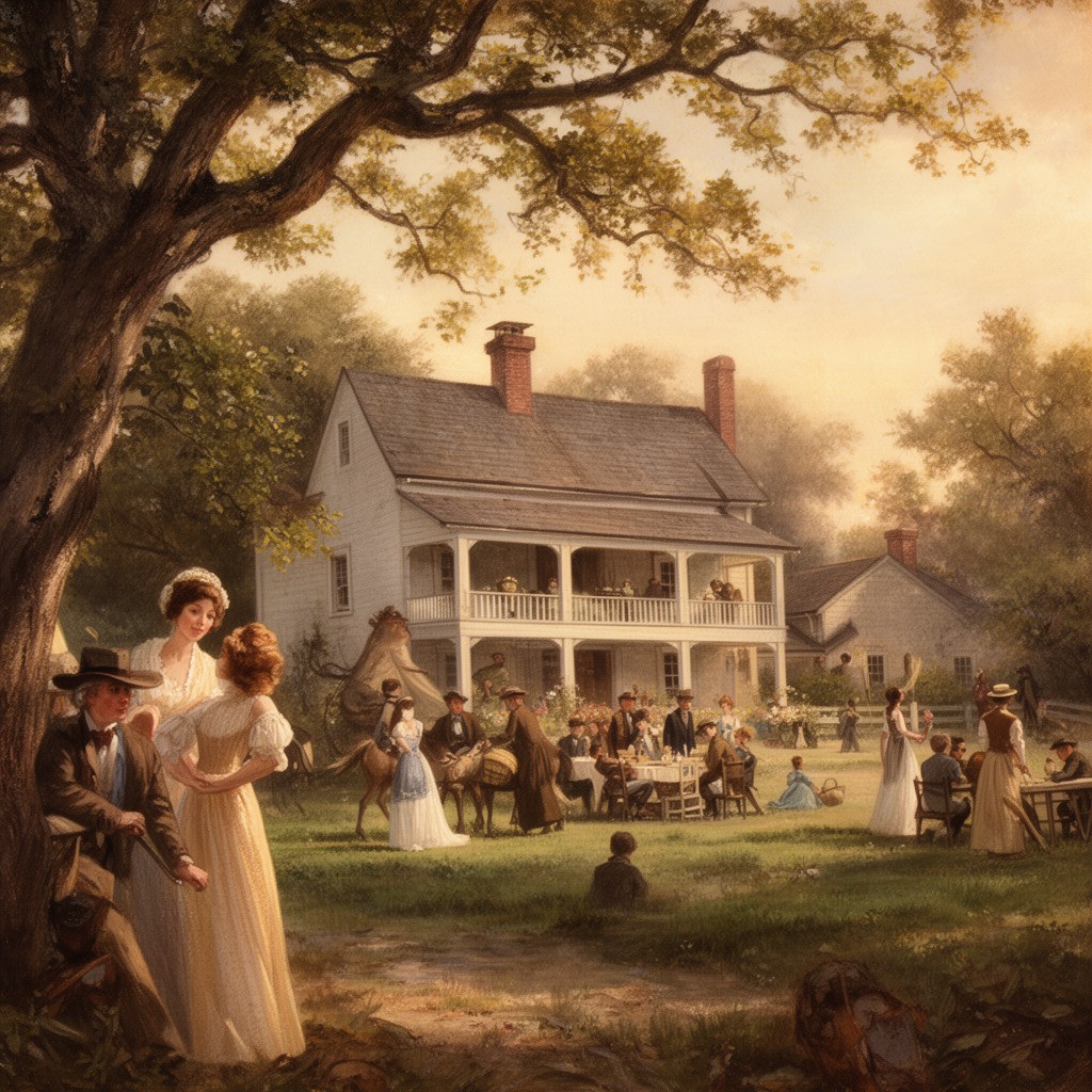 AI-generated illustration of Van Tassel farm