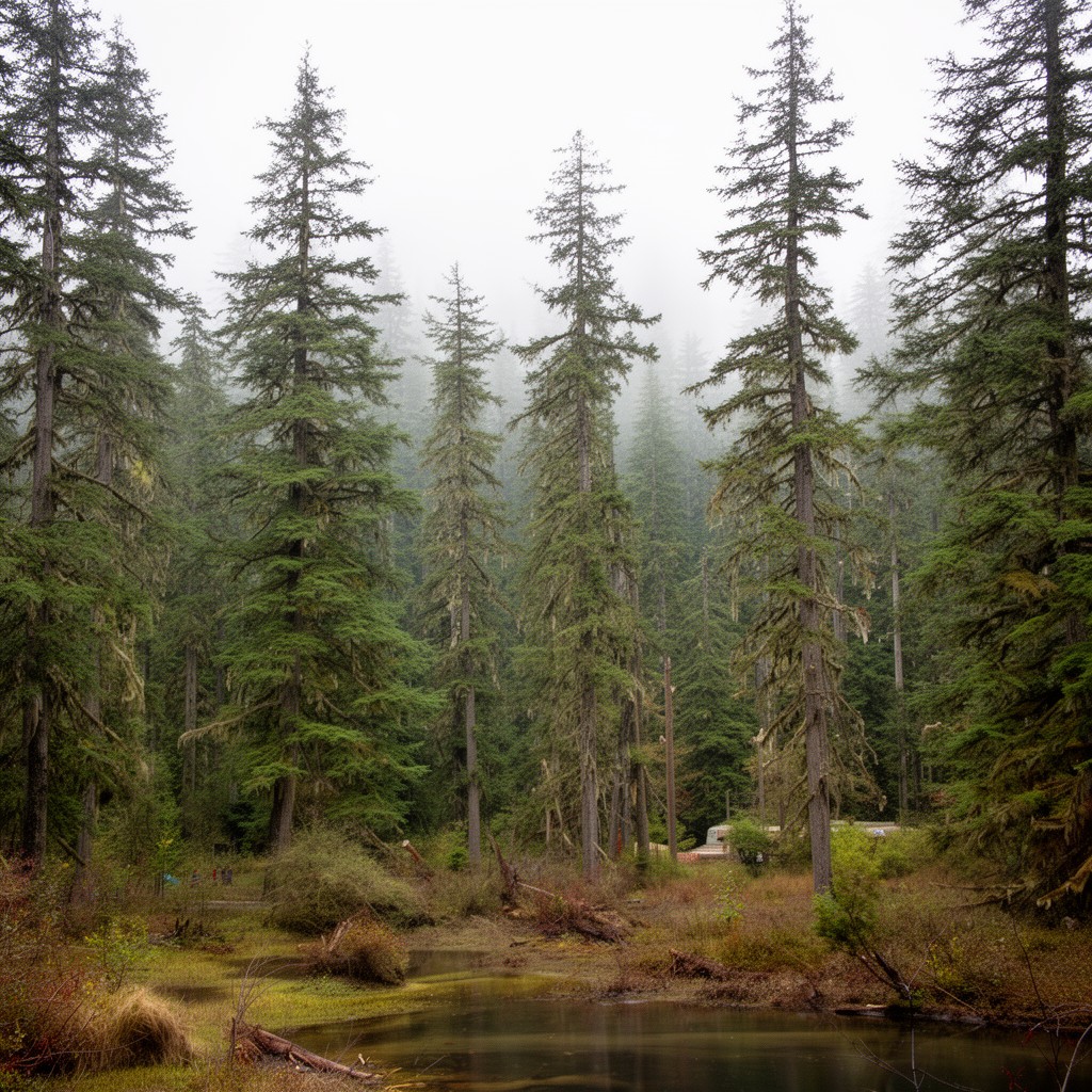 AI-generated illustration of Great Bear Rainforest