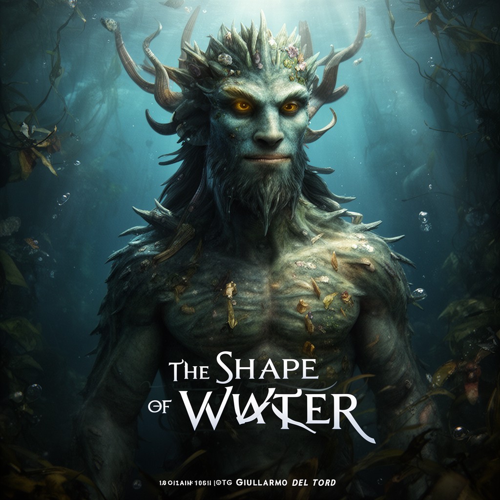 AI-generated illustration of The Shape of Water