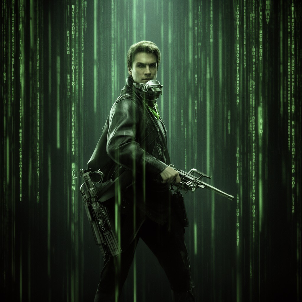 AI-generated illustration of The Matrix