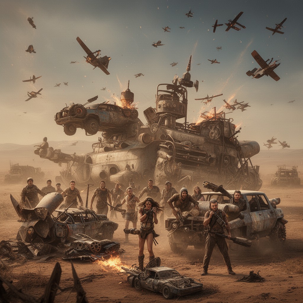 AI-generated illustration of Mad Max: Fury Road