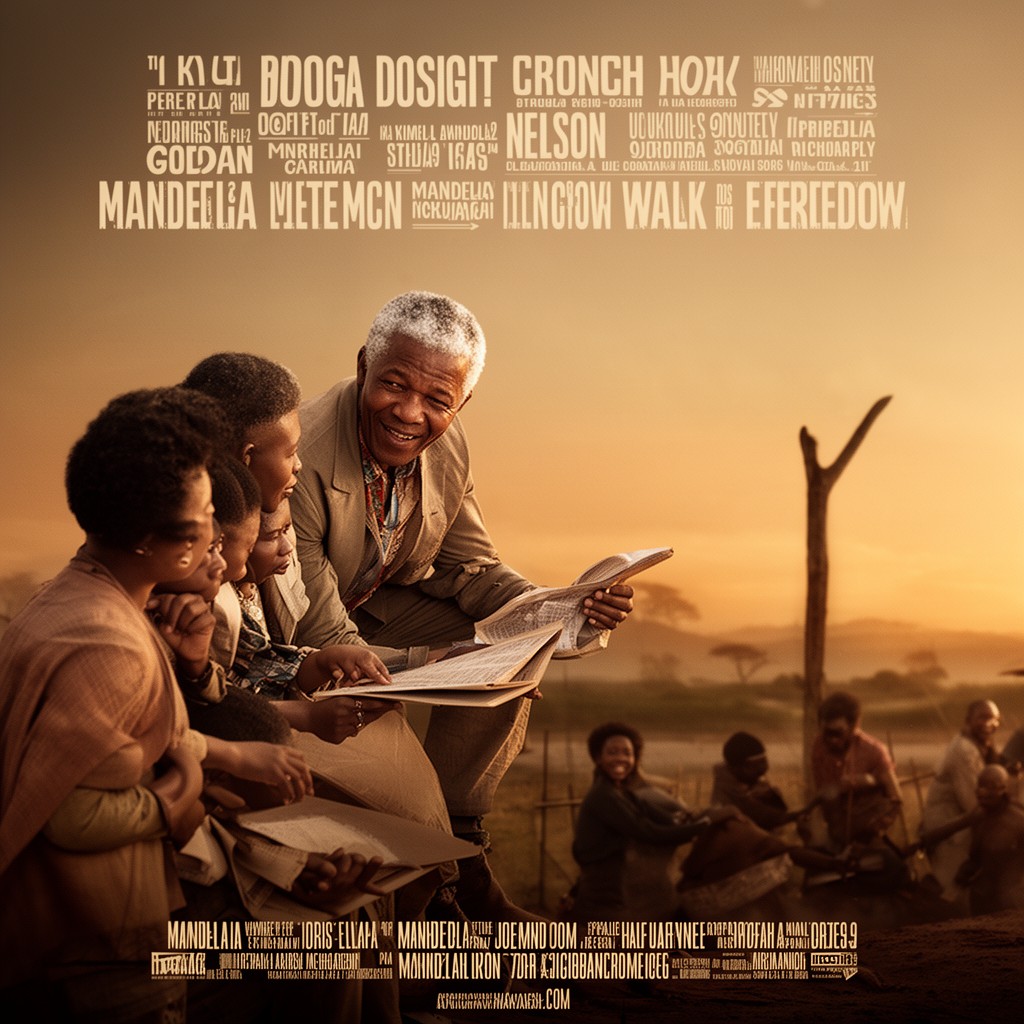 AI-generated illustration of Mandela: Long Walk to Freedom