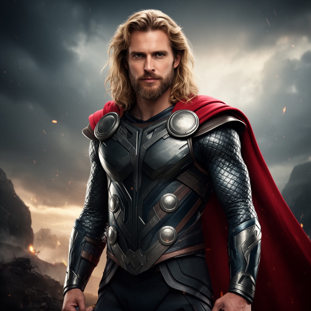 AI-generated illustration of Thor