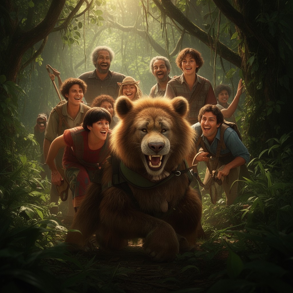 AI-generated illustration of The Jungle Book (2016 film)