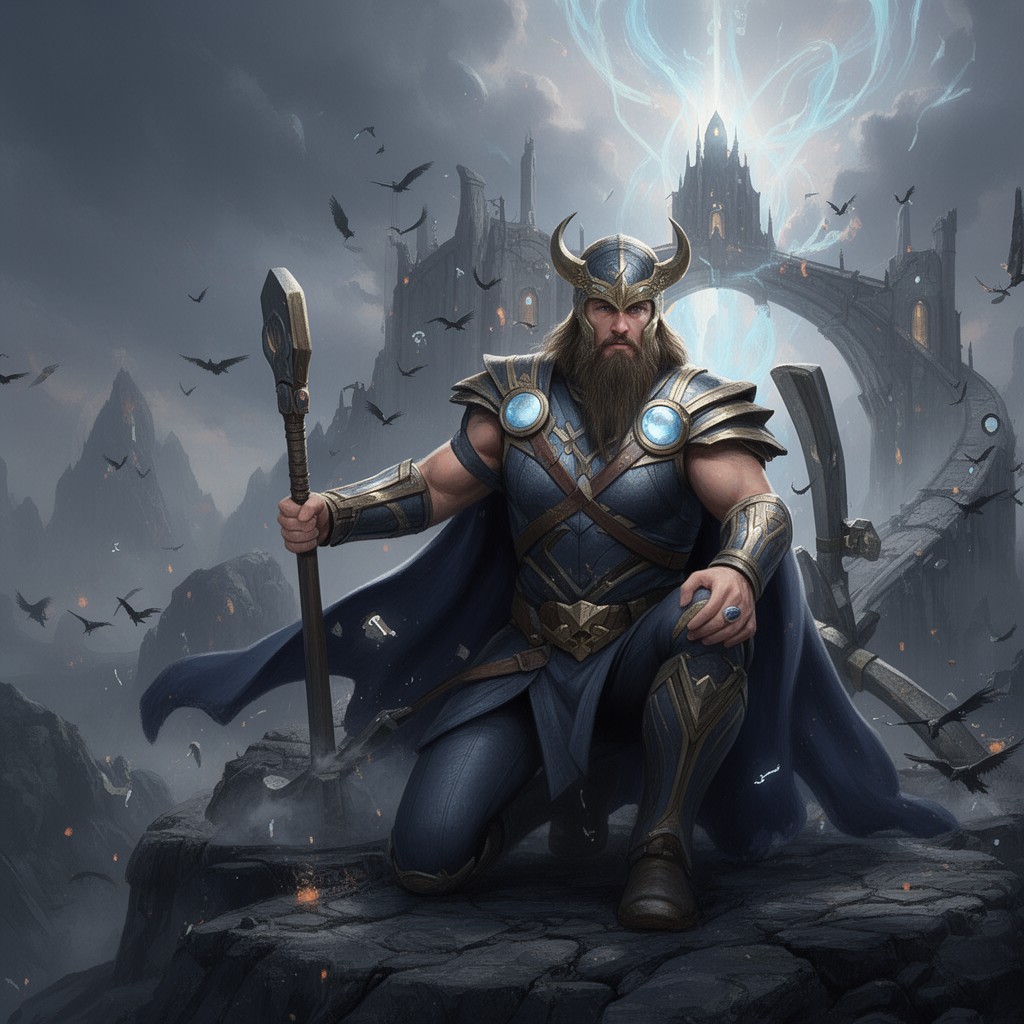 AI-generated illustration of Heimdall