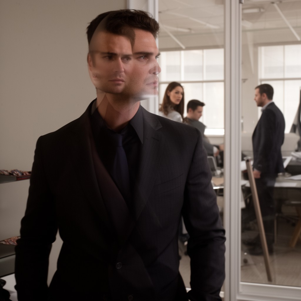 AI-generated illustration of Christian Grey's bodyguard Jason Taylor in Fifty Shades of Grey