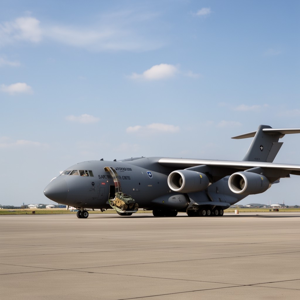AI-generated illustration of NATO Strategic Airlift Capability