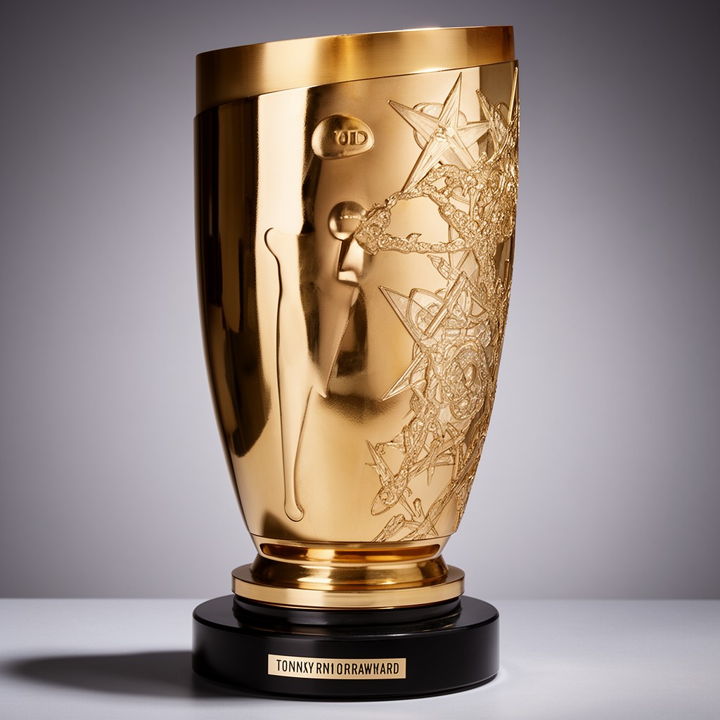 AI-generated illustration of Tony Award