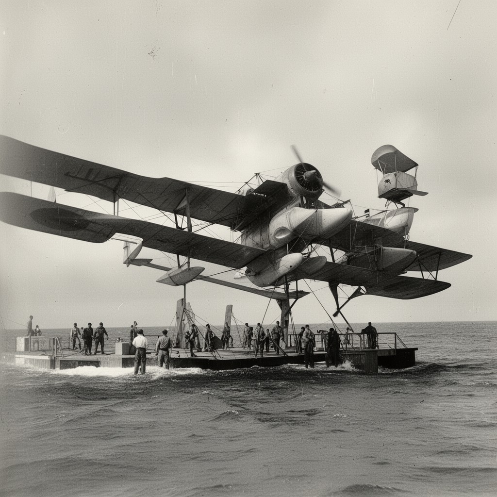 AI-generated illustration of Imperial Japanese Navy Air Service