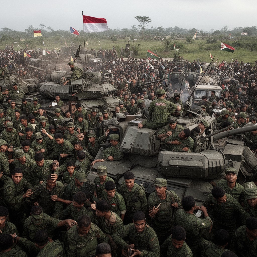 AI-generated illustration of East Timor intervention