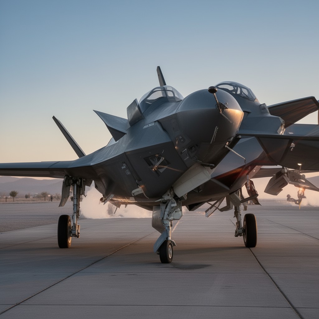 AI-generated illustration of Lockheed Martin F-35A Lightning II