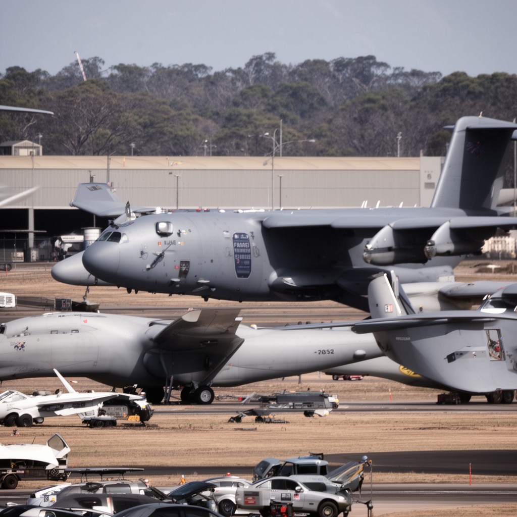 AI-generated illustration of RAAF Base Amberley
