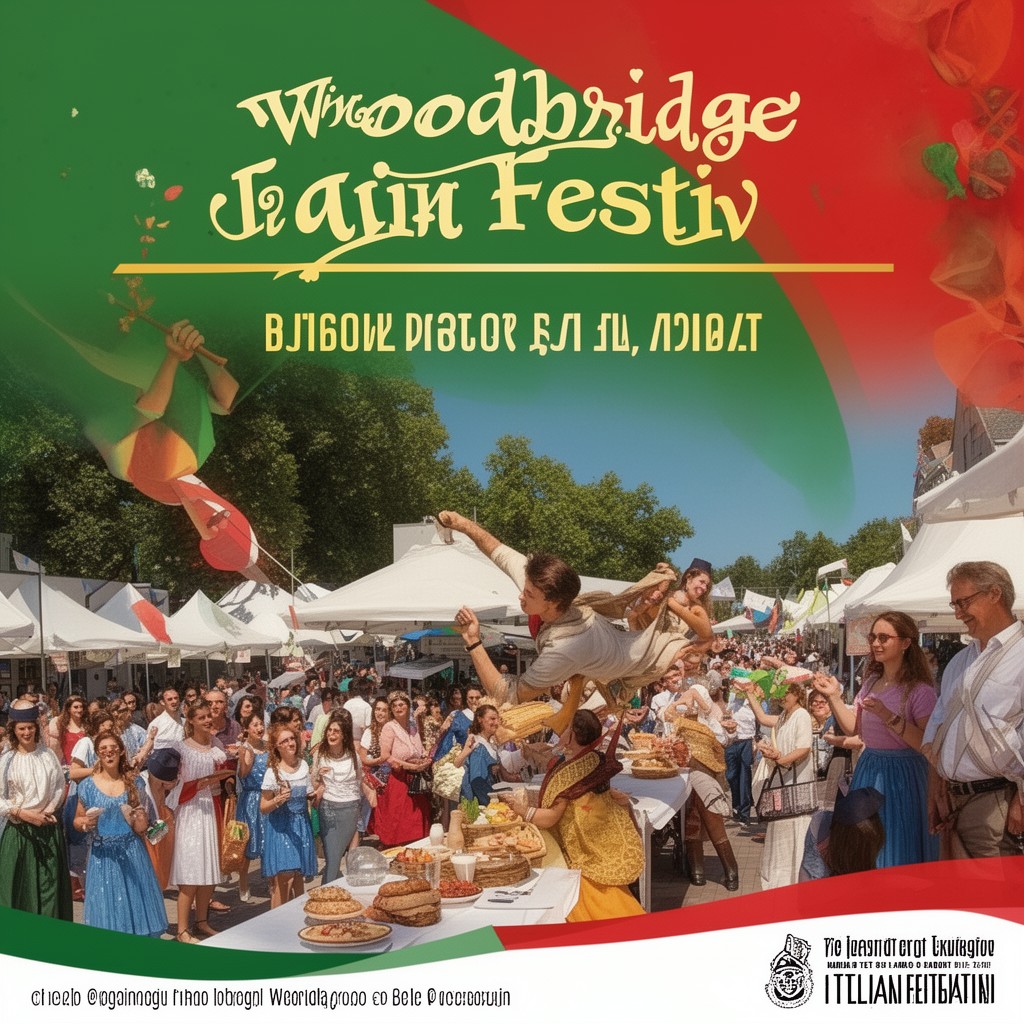 AI-generated illustration of Woodbridge Italian Festival
