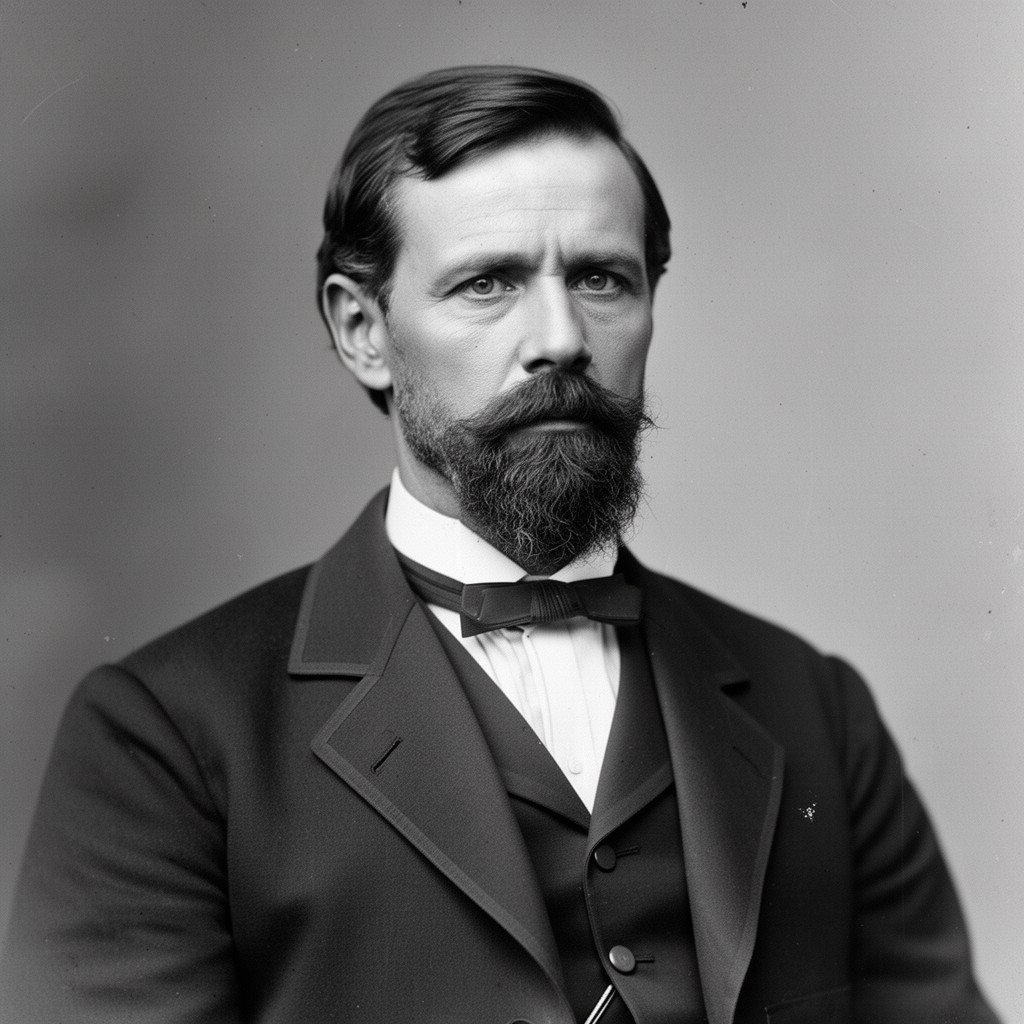 AI-generated illustration of Allan Pinkerton