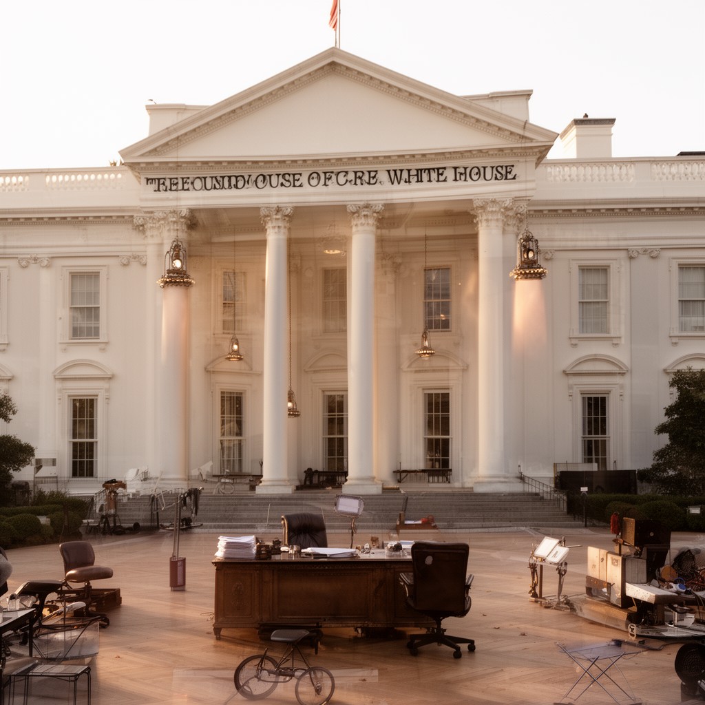 AI-generated illustration of White House Office