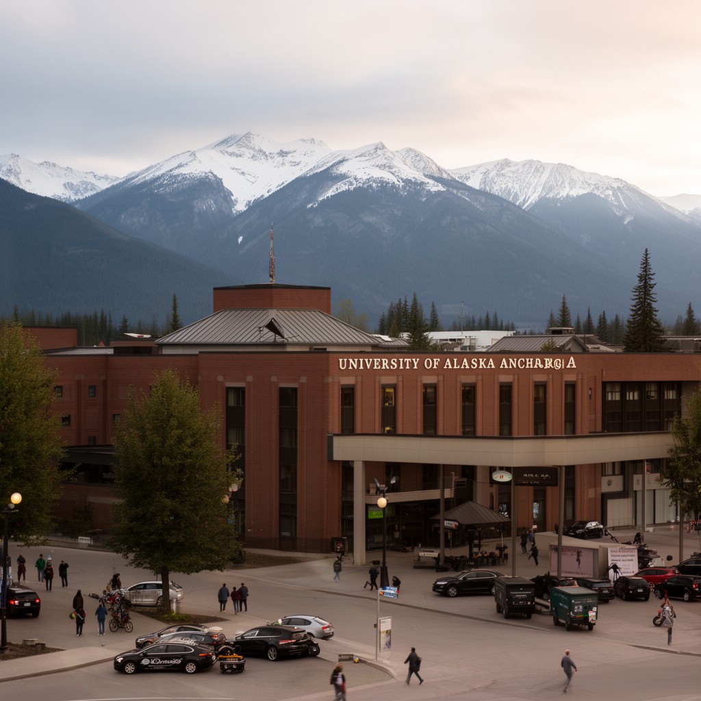 AI-generated illustration of University of Alaska Anchorage