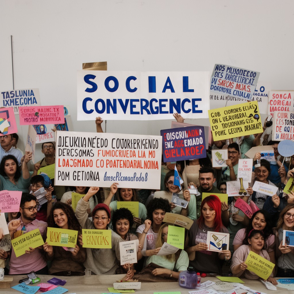AI-generated illustration of Social Convergence