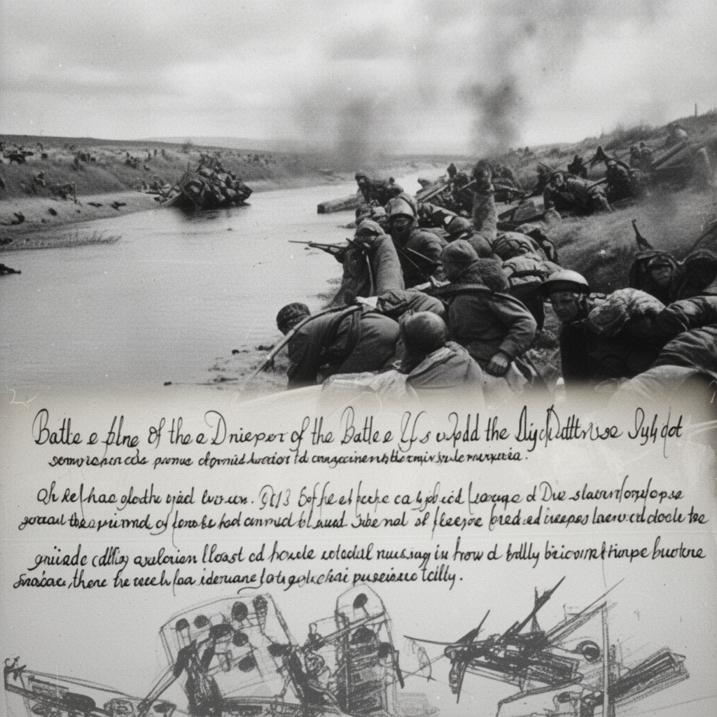 AI-generated illustration of Battle of the Dnieper