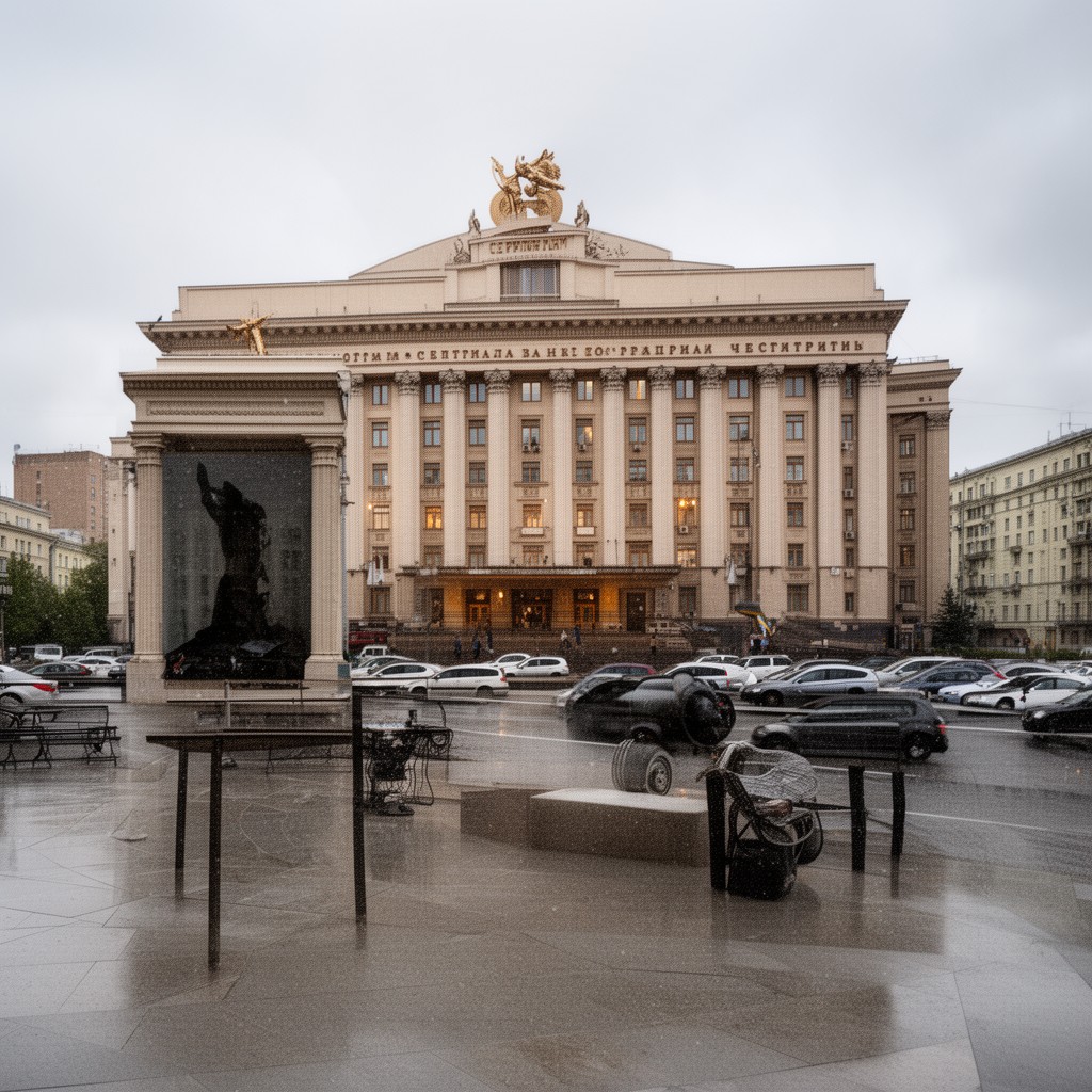 AI-generated illustration of Central Bank of the Russian Federation
