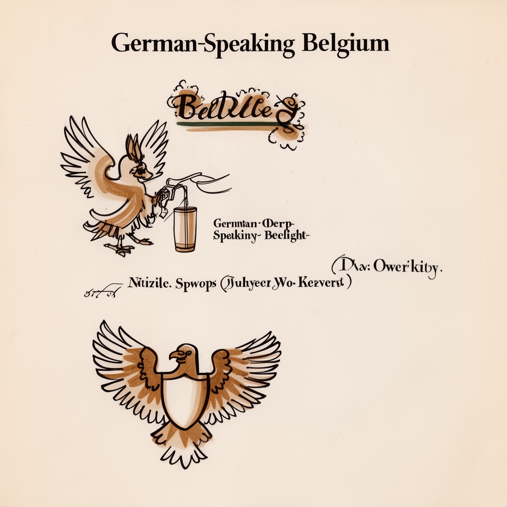 AI-generated illustration of German-speaking Belgium