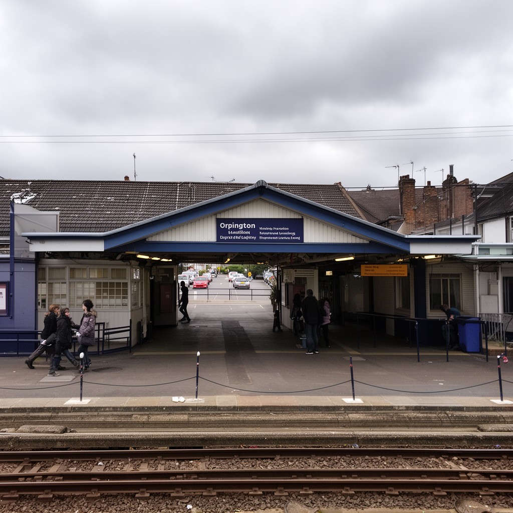 AI-generated illustration of Orpington railway station